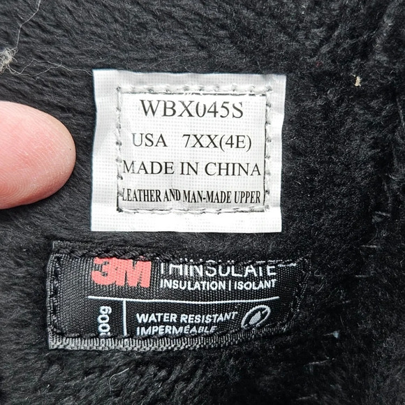 Propet Snow Insley Boots Womens Sz 7z Extra Wide Black Rubber-Leather Waterproof - Picture 11 of 12